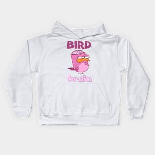 Birdbrain Design for Bird Lovers Kids Hoodie